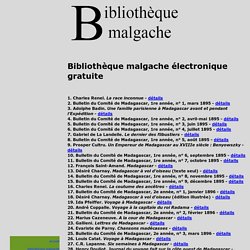 Bibliothèque malgache chez lulu.com