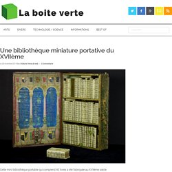 Une bibliothèque miniature portative du XVIIème