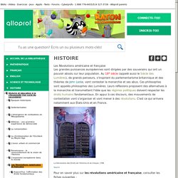 Bibliothèque virtuelle Les Révolutions américaine et française