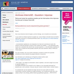 Archives InterroGE - Question / réponse - InterroGE - Bibliothèques - Offre culturelle - Culture - Thèmes