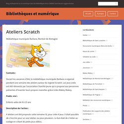 Ateliers Scratch – Bibliothèques et numérique
