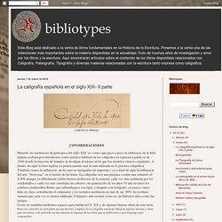 La caligrafía española en el siglo XIX- II parte