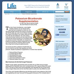 Potassium Bicarbonate Supplementation