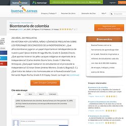 Bicentenario De Colombia - Documentos - Jeik901