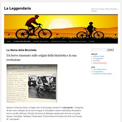 La Storia della Bicicletta: Un riassunto sulle origini della bici