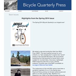 Bicycle Quarterly: Current Issue