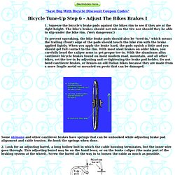 Bicycle Repair - Adjustment bike brakes