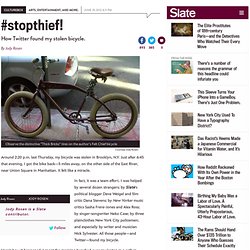 Bicycle Thieves, beware: How Twitter found my stolen bike