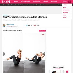 Seated Bicycle Twist - Abs Workout: 5-Minutes to a Flat Stomach - Shape Magazine - Page 2