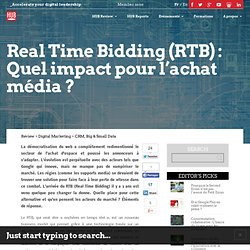 Real Time Bidding (RTB) : Quel impact pour l'achat média