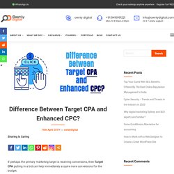 Google Ads Bidding Strategies - Target CPA and Enhanced CPC