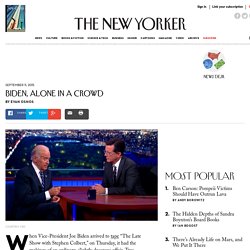 Biden, Alone in a Crowd - The New Yorker