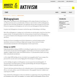Aktivistportalen Amnesty International