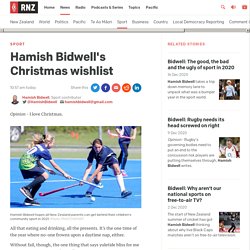 Hamish Bidwell's Christmas wishlist
