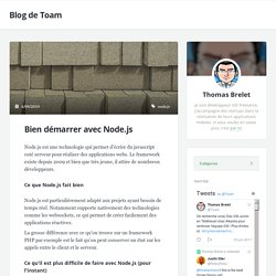 Bien démarrer avec Node.js