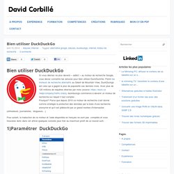 Bien utiliser DuckDuckGo