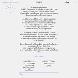 e-flux journal 56th Venice Biennale – SUPERCOMMUNITY – Cosmos