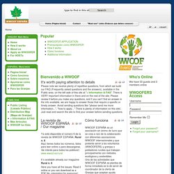 WWOOF en Espagne