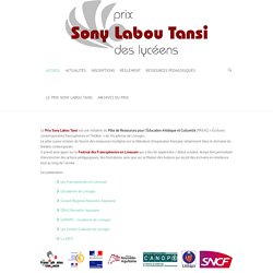 Bienvenue - Prix Sony Labou Tansi des Lycéens