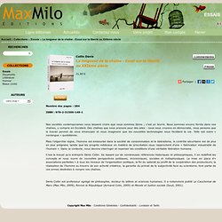 Bienvenue chez Max Milo Editions
