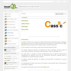 Bienvenue sur le site d'Incub' - CASSSC