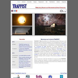 Bienvenue sur le site de TRAPPIST!