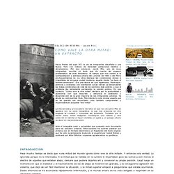 008 - Colección Reserva - Jacob Riis, "Como vive la otra mitad: un extracto"