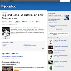 Big Bad Bass - A Tutorial on Low Frequencies