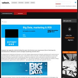 Big Data, marketing & ROI