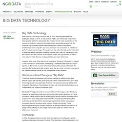 Big Data Technology - NGData