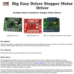 Big Easy Driver stepper motor driver