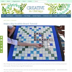 Big Scrabble board Tutorial