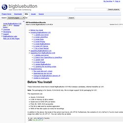 081InstallationUbuntu - bigbluebutton - How to install BigBlueButton 0.81-beta - Open Source Web Conferencing