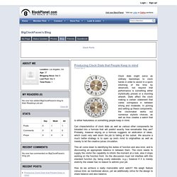 BigClockFaces's Blog - BlackPlanet.com