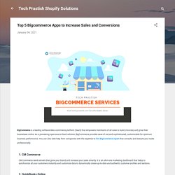 Top 5 Bigcommerce Apps to Increase Sales and Conversions