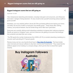 Biggest instagram scams that are still going on