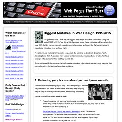 Web Pages That Suck