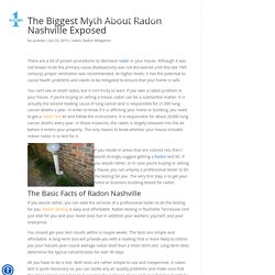 The Biggest Myth About Radon Nashville Exposed - Radon1