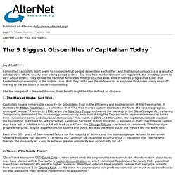 The 5 Biggest Obscenities of Capitalism Today