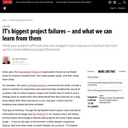 IT's biggest project failures