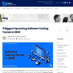 5 Biggest Upcoming Software Testing Trends In 2020