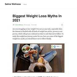 Weight Loss Myths That Can Lead to Weight Gain