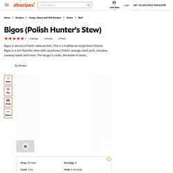 Bigos (Polish Hunter's Stew) Recipe