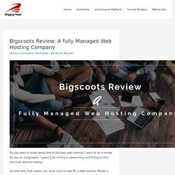 Bigscoots Review: A fully Managed Web Hosting Company