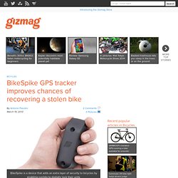 BikeSpike GPS tracker improves chances of recovering a stolen bike