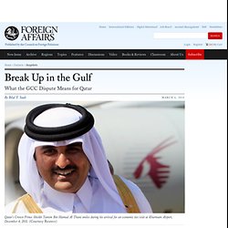 What the GCC Dispute Means for Qatar