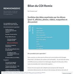 Bilan du CDI Remix