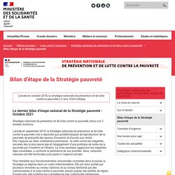 Bilan d’étape de la Stratégie pauvreté