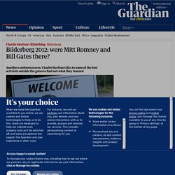 Bilderberg 2012: were Mitt Romney and Bill Gates there?