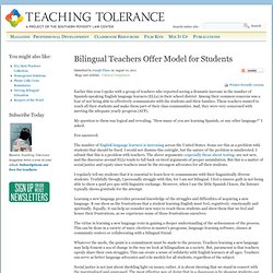 Bilingual Teachers Offer Model for Struggling Students
